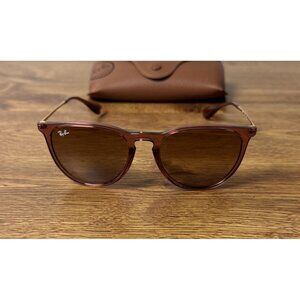 Ray-Ban Erika RB4171 Women’s Sunglasses Transparent Brown Gradient Lens 54mm